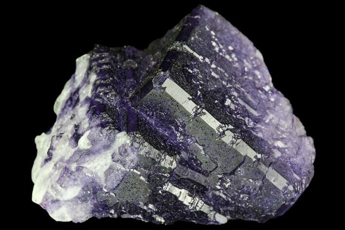 Purple Cubic Fluorite Crystal Cluster - Morocco #108704